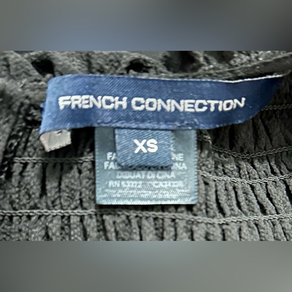 French Connection Flutter Sleeve Verona Smocked Crepe Mini Bodycon Dress - Picture 9 of 11